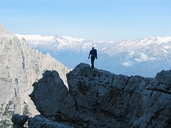 23 Sentiero SOSAT mit Blick auf Adamello